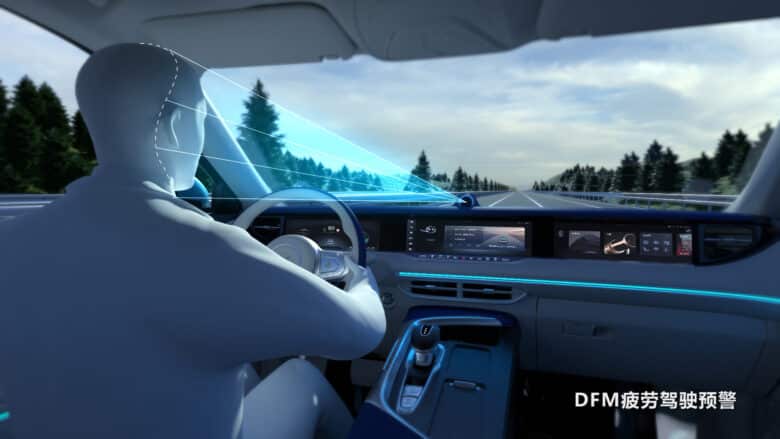 Driver attention monitoring system in Voyah Free tracks gaze to enhance safety